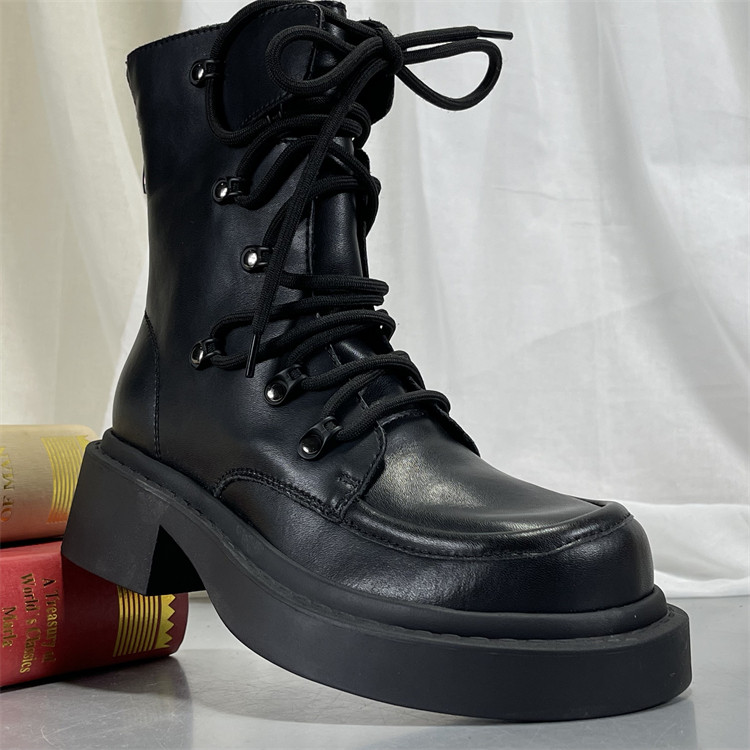 牛皮马丁靴女2025秋冬款英伦风复古大头真皮休闲骑士靴瘦瘦靴捡漏,女鞋,马丁靴,淘宝优惠券,粉丝福利购,淘宝优惠卷