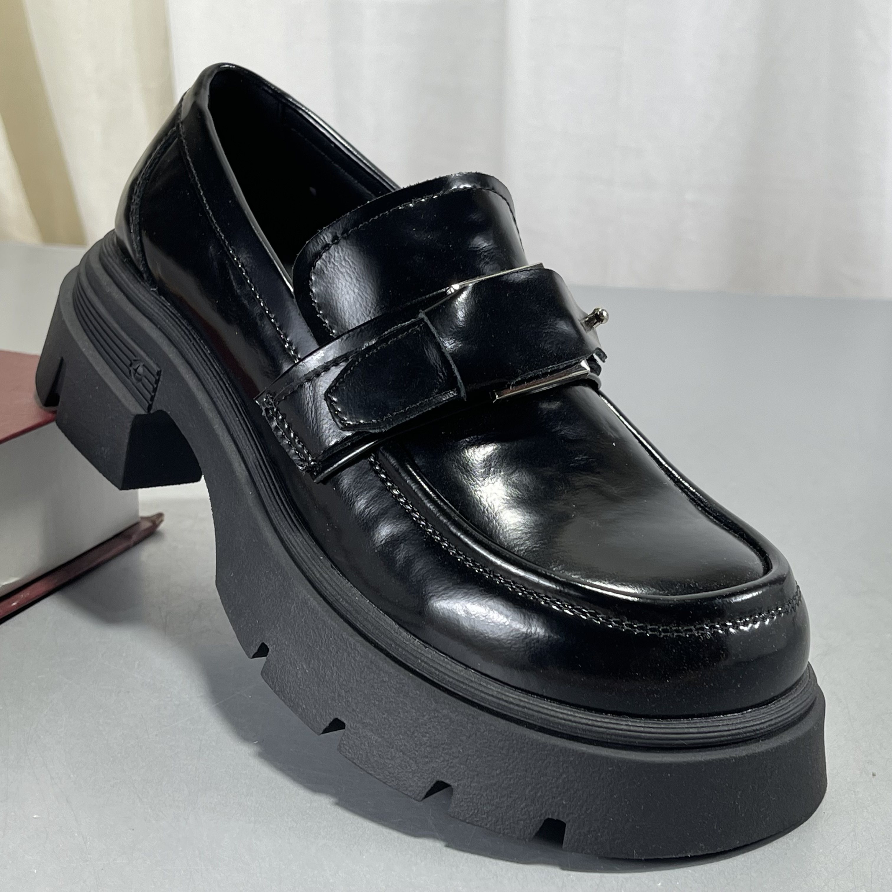 专柜正品牛皮乐福鞋女一脚蹬2026春新款复古厚底大头真皮玛丽珍鞋,女鞋,其他拖鞋,淘宝优惠券,粉丝福利购,淘宝优惠卷