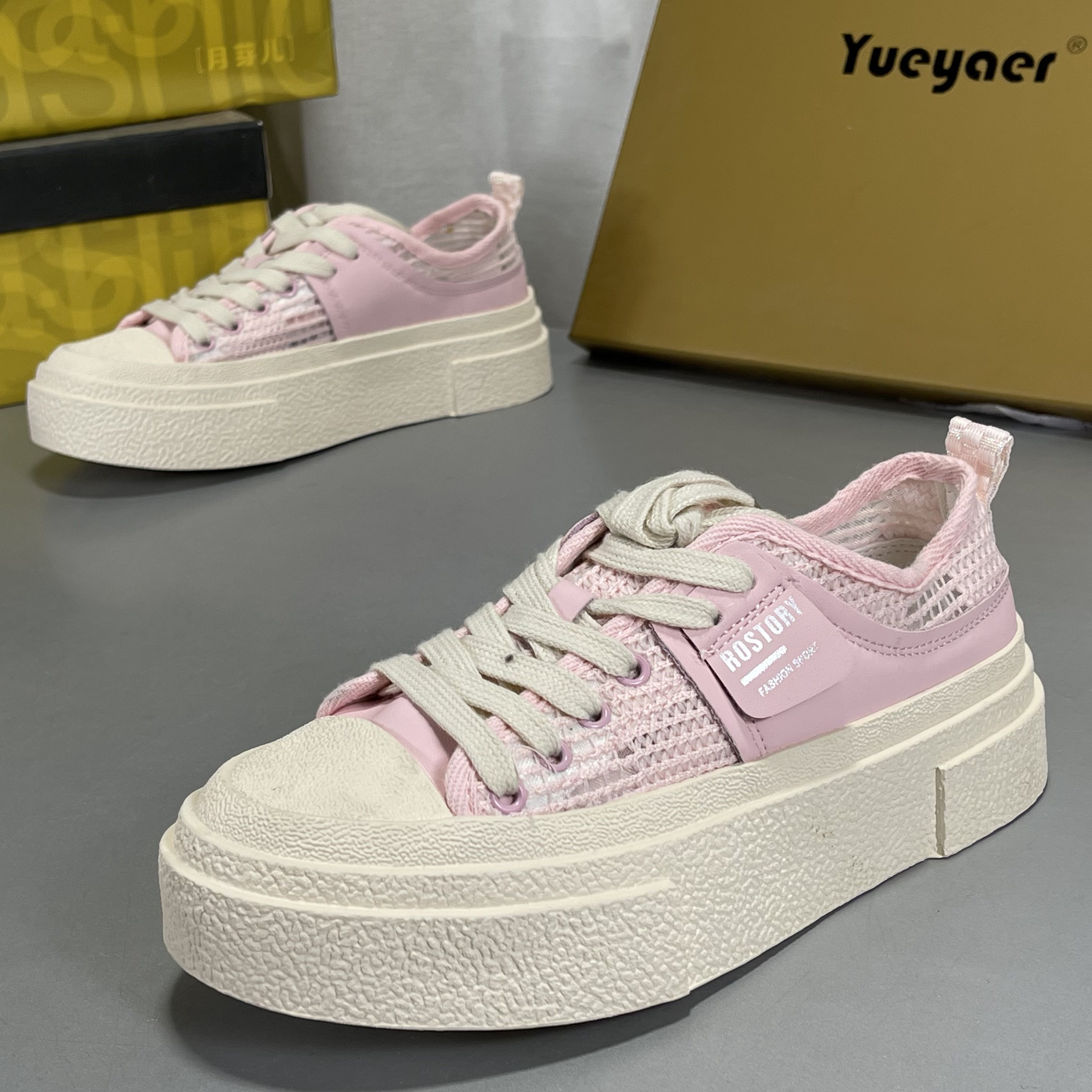 月芽儿正品撤柜德训鞋松糕厚底2026新款真皮脚垫帆布板鞋小白鞋女,女鞋,老爹鞋,淘宝优惠券,粉丝福利购,淘宝优惠卷