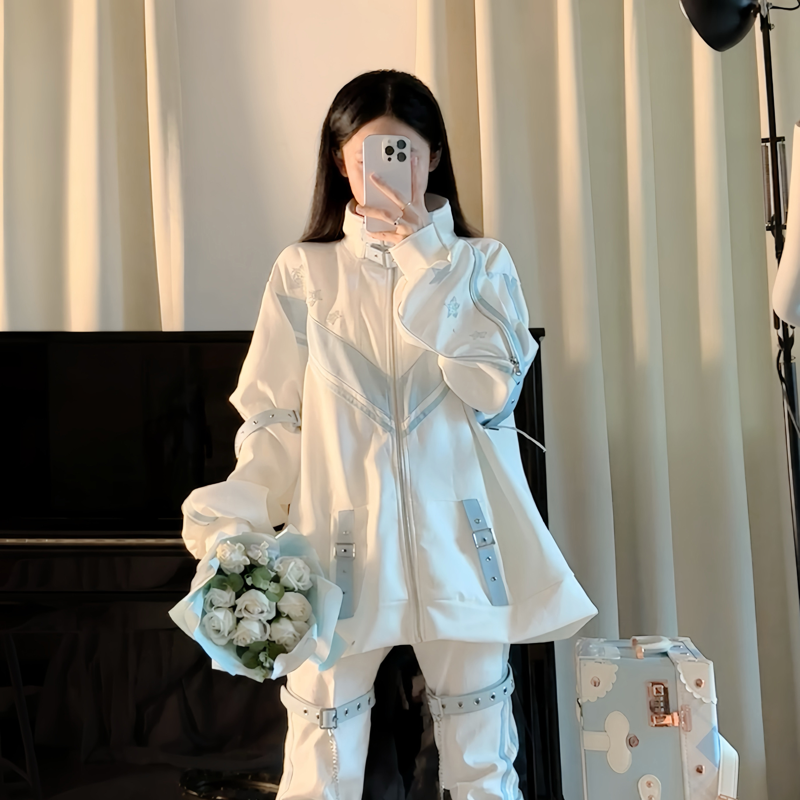 【补尾款/现货】星痕上衣外套 口袋猫原创亚文化辣妹上衣外套