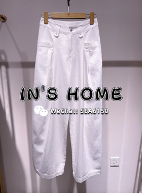 卡芙芮2025夏国内专柜正品代购5B412202白色高腰牛仔裤679