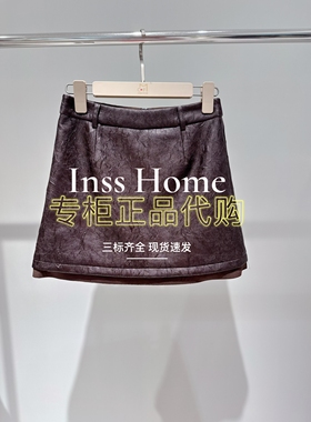 拍下改价CAREFREE卡芙芮2025冬国内代购5D411204仿皮短裙499
