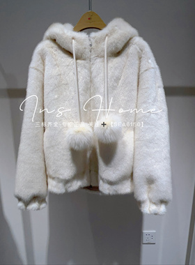 拍下改价 卡芙芮正品国内代购2024冬颗粒绒短外套4D125401--979