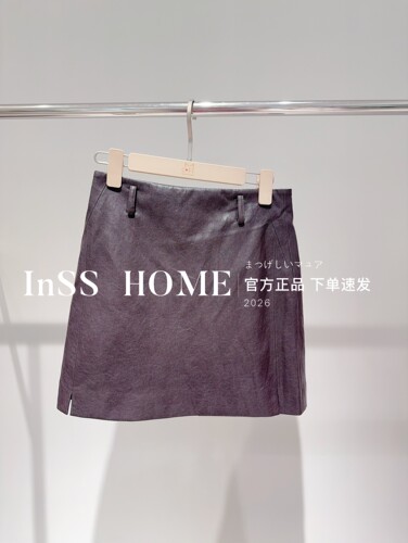 下单改价官方正品卡芙芮26秋国内代购22411201仿皮短裙479