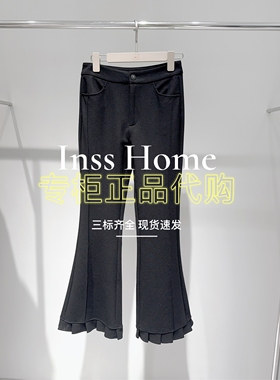 CAREFREE卡芙芮2025冬国内专柜代购5D433402黑色喇叭裤699