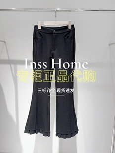 CAREFREE卡芙芮2025冬国内专柜代购5D433402黑色喇叭裤699