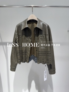 官方正品 下单改价CAREFREE卡芙芮26春20125114仿皮外套779