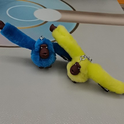 原单正品高品质K家猴子包中号大猩猩毛绒猴子男女钱包挂件钥匙扣