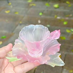 琉璃十二花神系列杯托杯垫组合茶具品茶高颜值垫高级家用送朋友