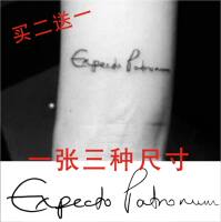 Harry Potter and Voldemort's patron saint Curse tattoo, Death Eater and Hogwarts Deathly Hallows logo tattoo sticker thumbnail 4