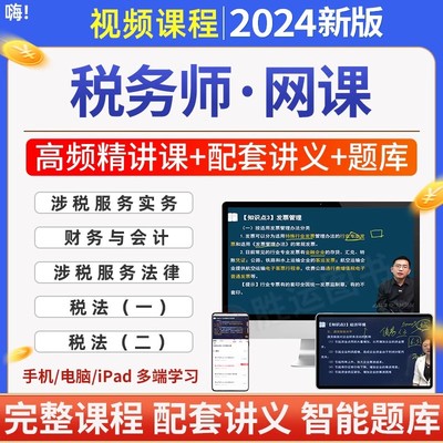 2025年税务师网课视频讲义题库