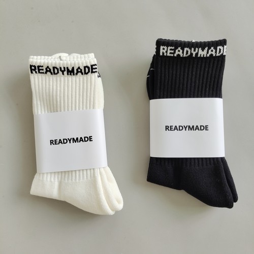 加厚纯棉字母黑白毛巾底运动潮袜