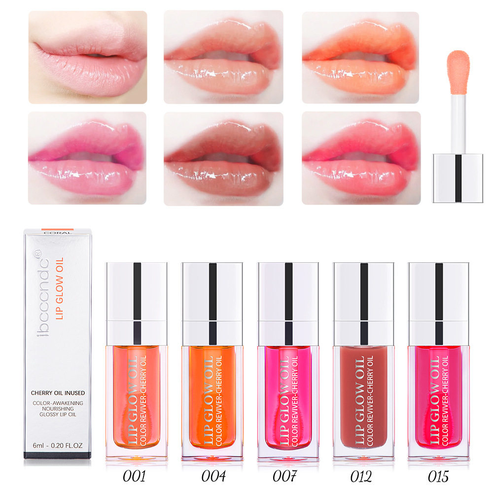 ibcccndc Sexy Plump Lip Glow Oil Tinted Lip Gloss Plumper