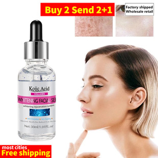 Whitening Collagen Facial Serum Lighten Kojic Hydrating Acid