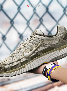 NIKE P-6000 耐克绿色男子低帮复古休闲运动跑步鞋 IH0246-320