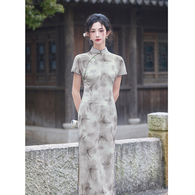 旗袍夏季新中式绝美改良气质中年妈妈2025新款高端大气上档次复古