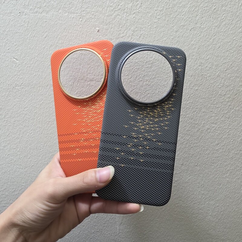 波粼PC硬壳碳纤维纹内置磁吸华为mate80proMax手机壳mate80创意凯夫拉纹理华为mate80pro