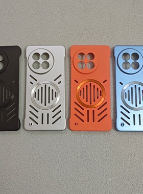 镂空散热磁吸充电无边框硬壳一加ACE5pro手机壳1+AC3金属漆1+12超薄一加13风ins 一加13T轻奢1+ACE3Pro
