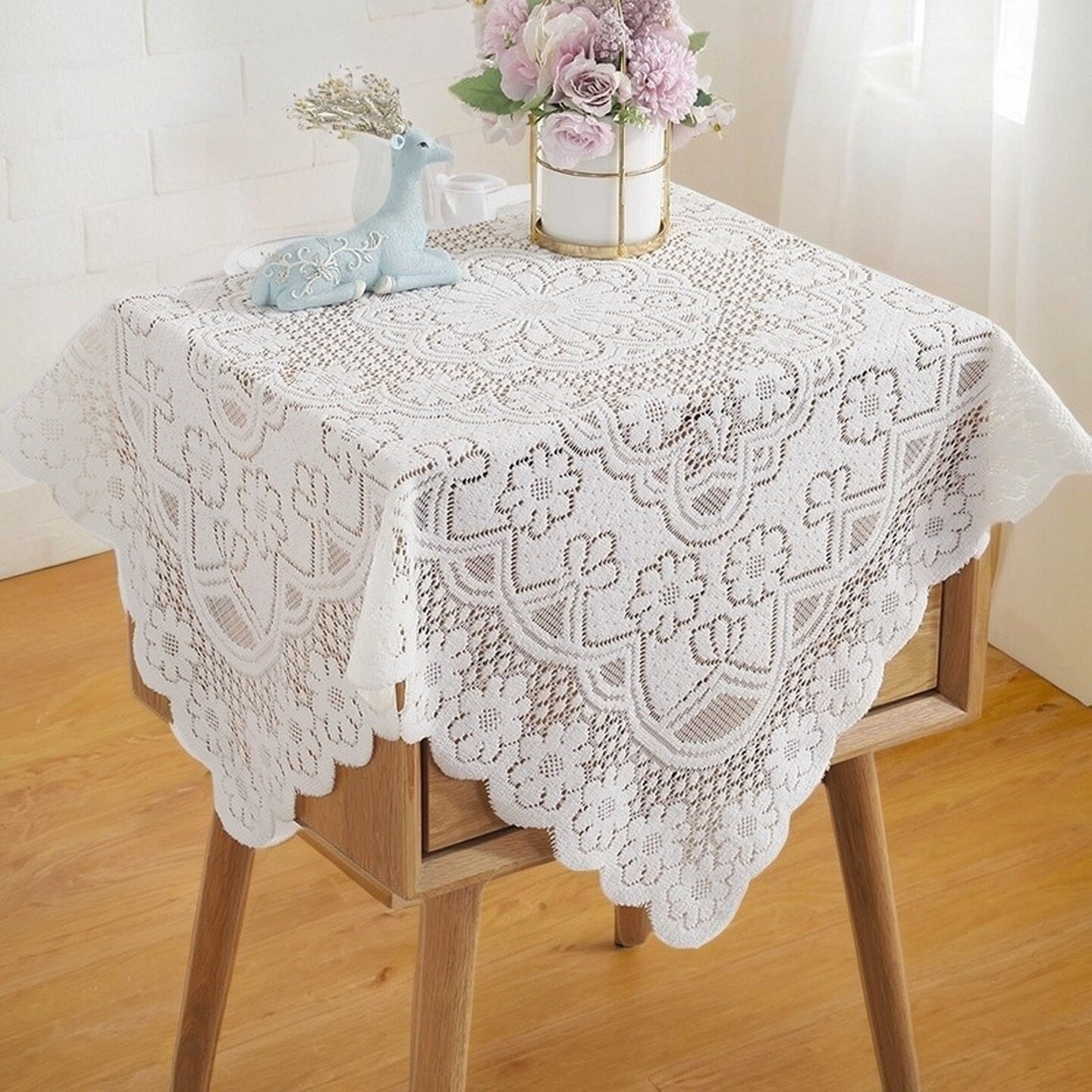 简约盖巾防油微波炉罩电视冰箱洗衣机防尘床头柜巾盖布多用防尘布