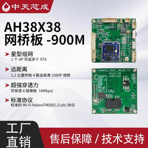 wifi halow-远距离传输900M低频模块802.11AH无人机图数一体