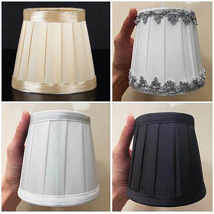 灯罩配件欧式布艺外壳厂家直销褶皱罩吊灯灯罩壁灯百折创意