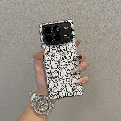 适用小米mixfold4/3/2猫咪手机壳