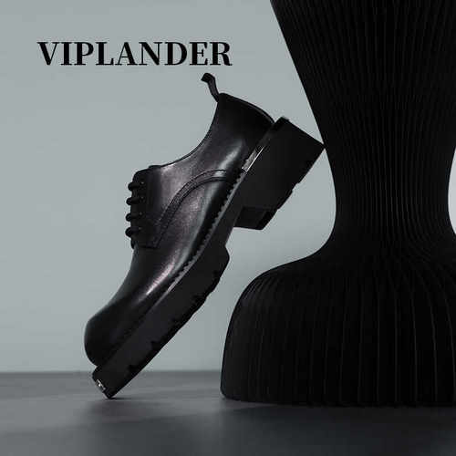 viplander新款通勤百搭皮鞋