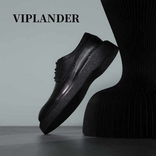 viplander高级感手工雕花皮鞋