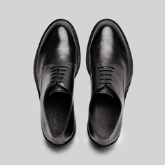 viplander 2020新款植鞣胎牛皮商务休闲男装德比手工真皮系带皮鞋