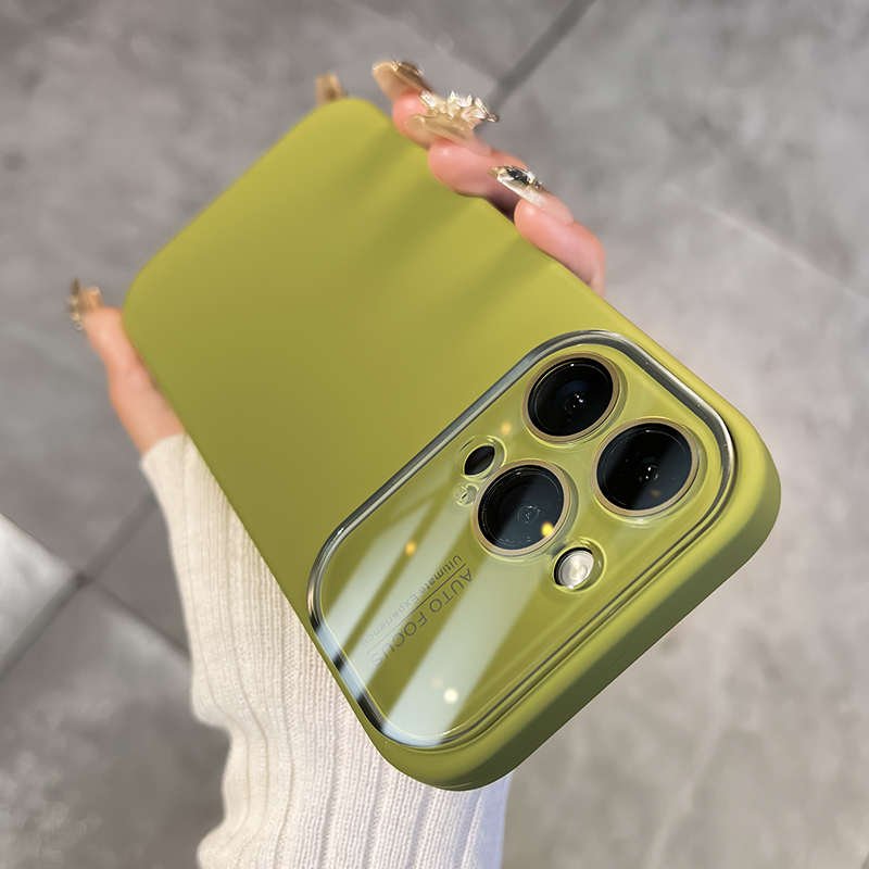 iPhone17液态硅胶ins风带镜头膜