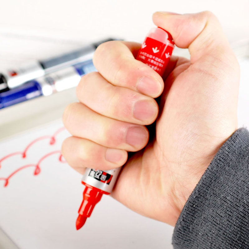 10 무료 배송 화이트 보드 펜 대용량 직선 액체 푸시 형 화이트 보드 펜 수성 지우기 쉬운 화이트 보드 펜