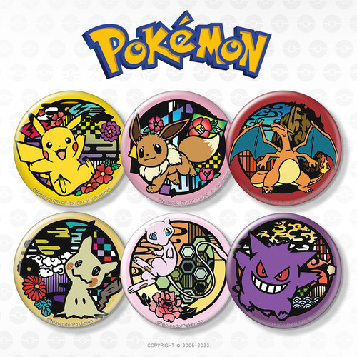 皮卡丘伊布吧唧冰箱贴图案清晰