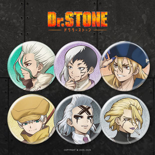 石纪元Dr.STONE吧唧徽章冰箱贴七海龙水浅雾幻动漫周边谷子挂件