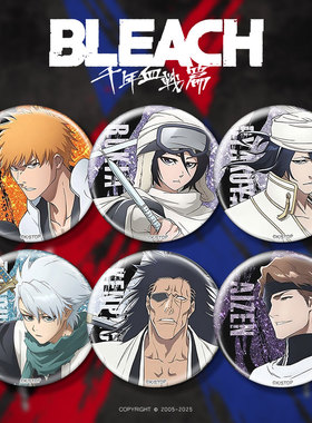 死神BLEACH徽章吧唧冰箱贴黑崎一护露琪亚朽木白哉动漫周边二次元