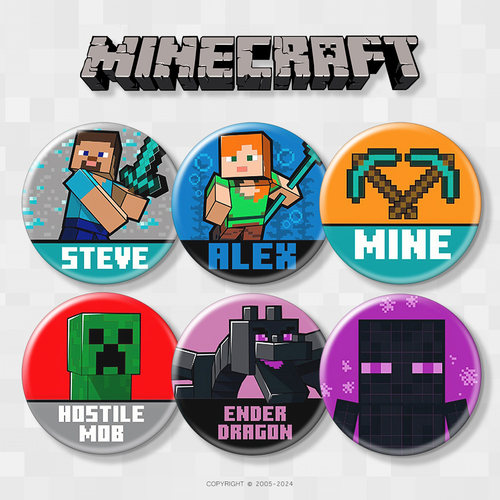 我的世界吧唧冰箱贴图案清晰