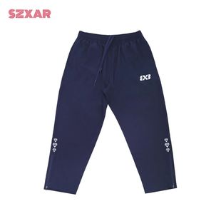 运动篮球训练速干舒适长裤 3V3新款 篮球裤 九分裤 拉链梭织长裤