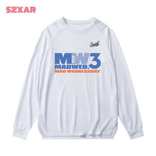 SLAMBALL联名疯狂星期三运动长袖T恤男女速干衣投篮服健身衣新款