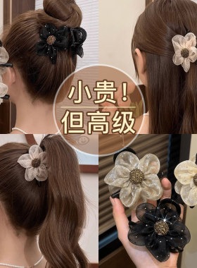太阳花高马尾鲨鱼夹04