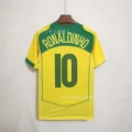 2004 Brazil Home Jersey #10