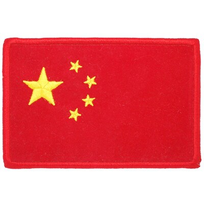 五星红色衣贴绣标肩章图片