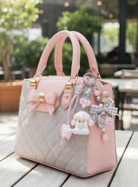 潮玩萌粒挂件小滴溜手机链钥匙扣diy半成品秋冬毛绒抓夹扣