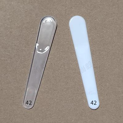 批发白色透明调膜棒面膜分装棒脸部面霜勺化妆品DIY调面膜工具7cm