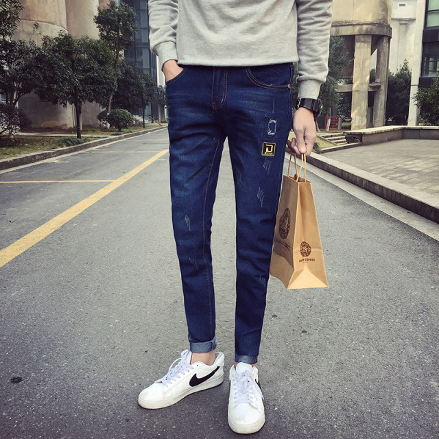 Jeans pour adolescent pieds Slim pour été - Ref 1465305 Image 4