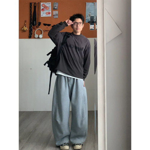 日系复古简约运动卫裤