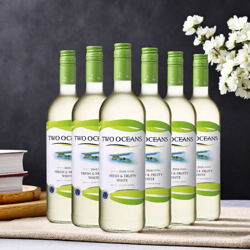 Two ocean/南非双洋清爽果香葡萄酒ASC原瓶原装进口750ml整箱装