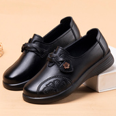 女奶奶 休闲软底防滑一脚蹬老人鞋 妈妈鞋 中老年舒适春秋老北京布鞋