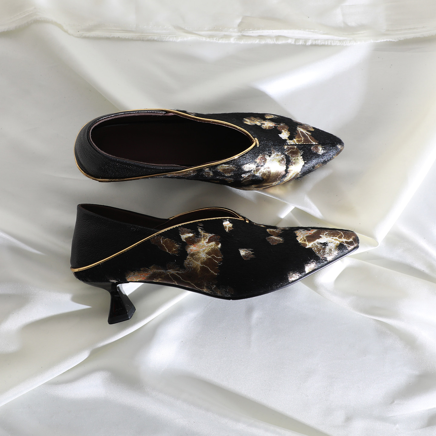 莲花府邸2026春季新款时尚中口鞋优雅国风马毛细跟尖头气质单鞋女,女鞋,深口单鞋,淘宝优惠券,粉丝福利购,淘宝优惠卷