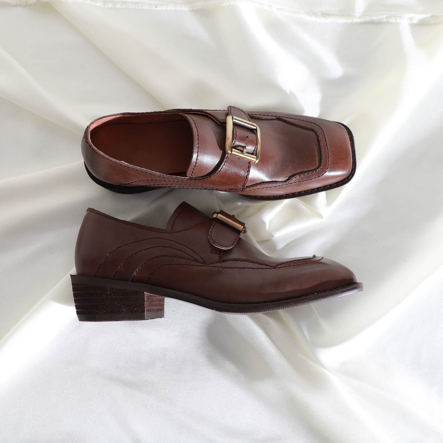 皮带扣莲花府邸欧美里外全皮