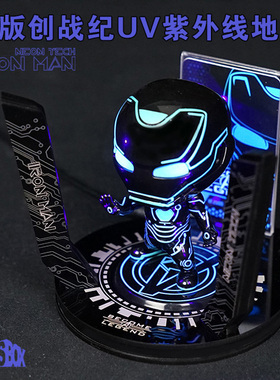 toysbox q版cosbaby人偶黑豹蜘蛛队长创战纪uv紫外线地台带卡片夹