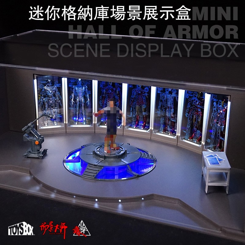 迷你hottoys格纳库七7库场景